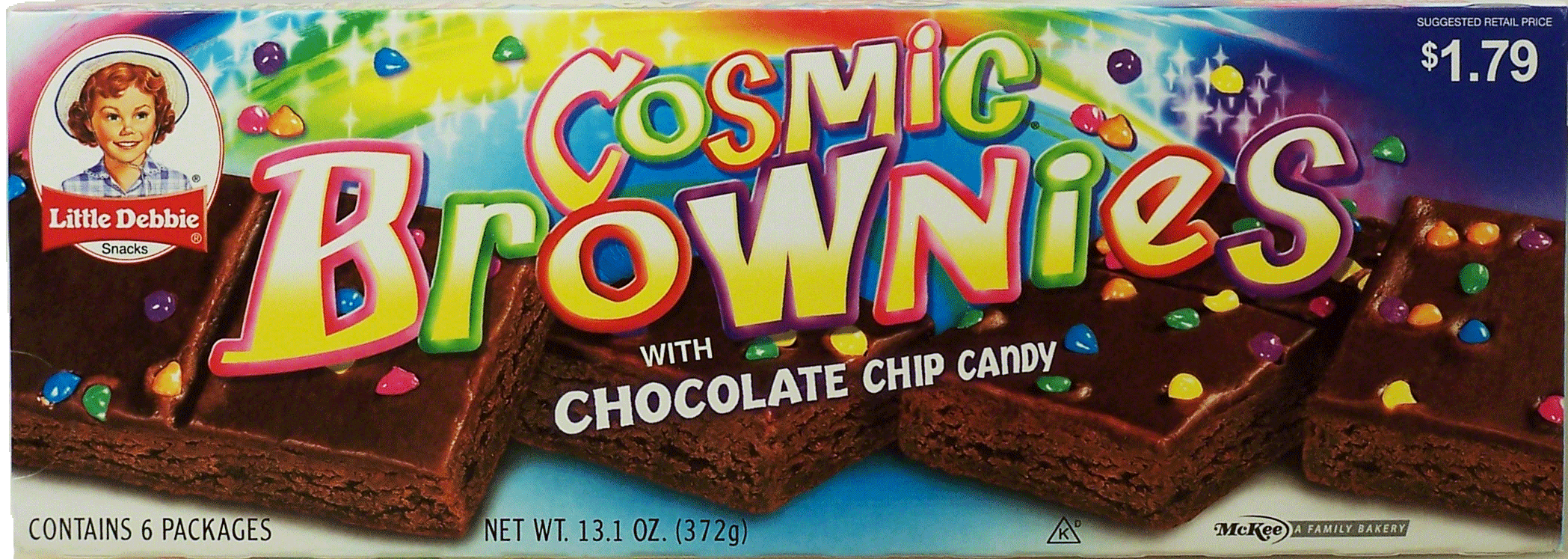 Little Debbie  cosmic Brownies w/chocolate chip candies 12 ct Full-Size Picture
